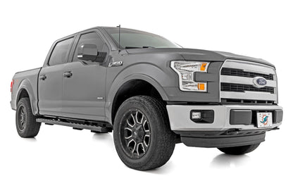 Rough Country 41010A BA2 Running Board | Side Step Bars | Ford F-150/F-250/F-350 2WD/4WD (15-26)
