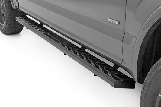 Rough Country 41010A BA2 Running Board | Side Step Bars | Ford F-150/F-250/F-350 2WD/4WD (15-26)