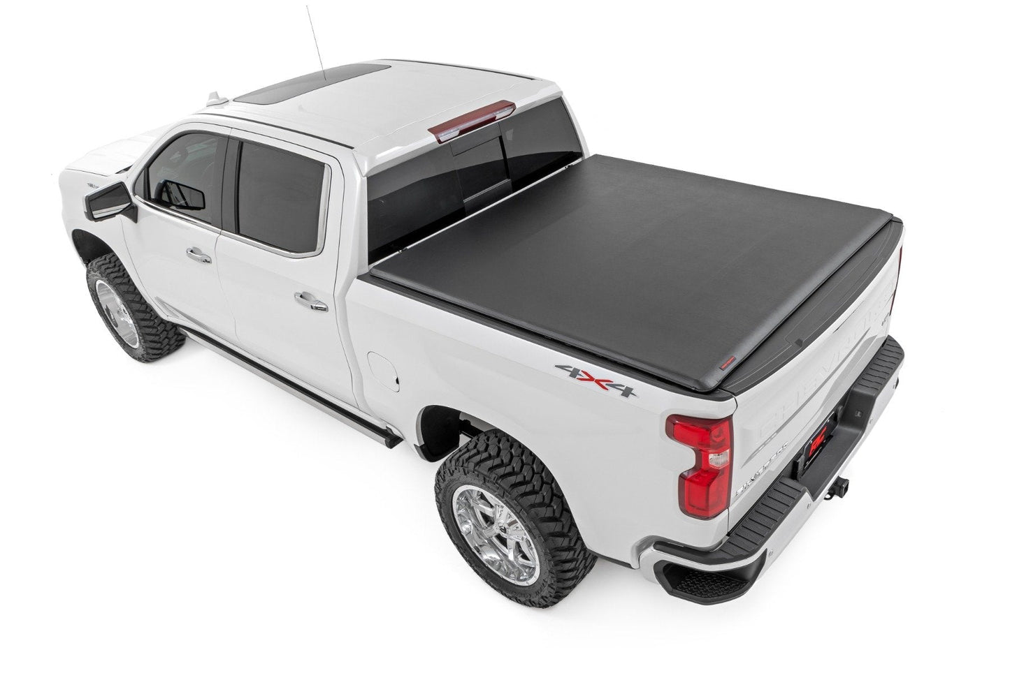 Rough Country 42120580 Soft Roll Up Bed Cover | 5'10" Bed | Chevy/GMC Sierra 1500 (19-26)/Silverado 1500 (19-26)