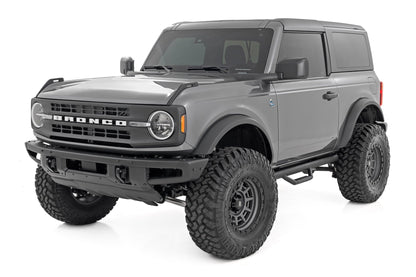 Rough Country RCF21582DA Nerf Steps | Wheel to Wheel | 2 Door | Ford Bronco (2 Door) 4WD (2021-2025)