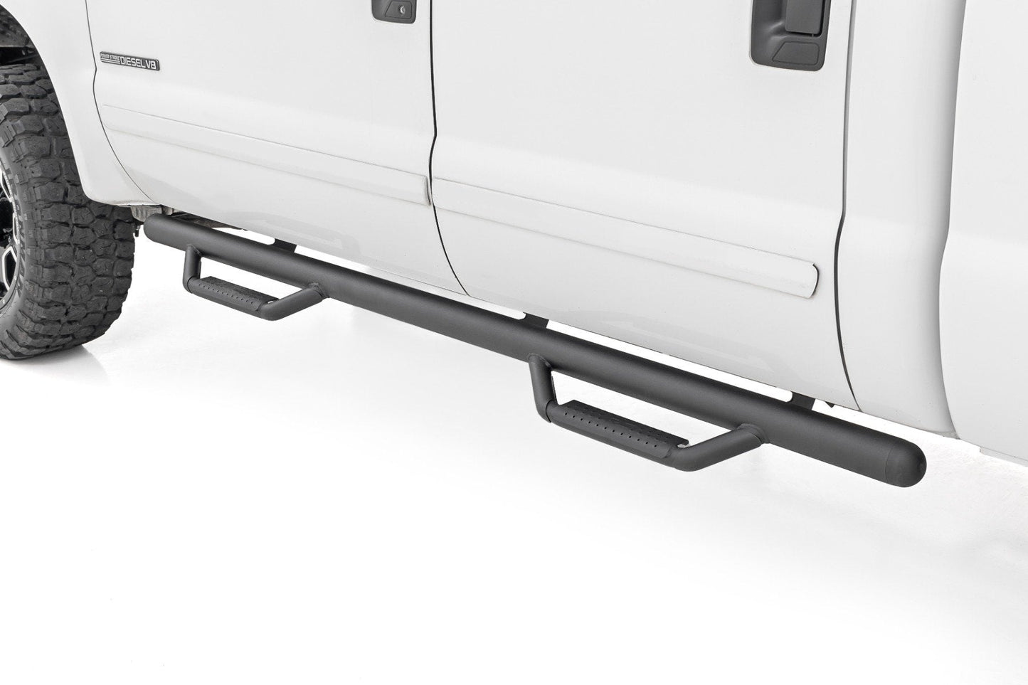 Rough Country RCF9984CCB Nerf Steps | Cab Length | Crew Cab | Ford F-250/F-350 Super Duty (99-16)