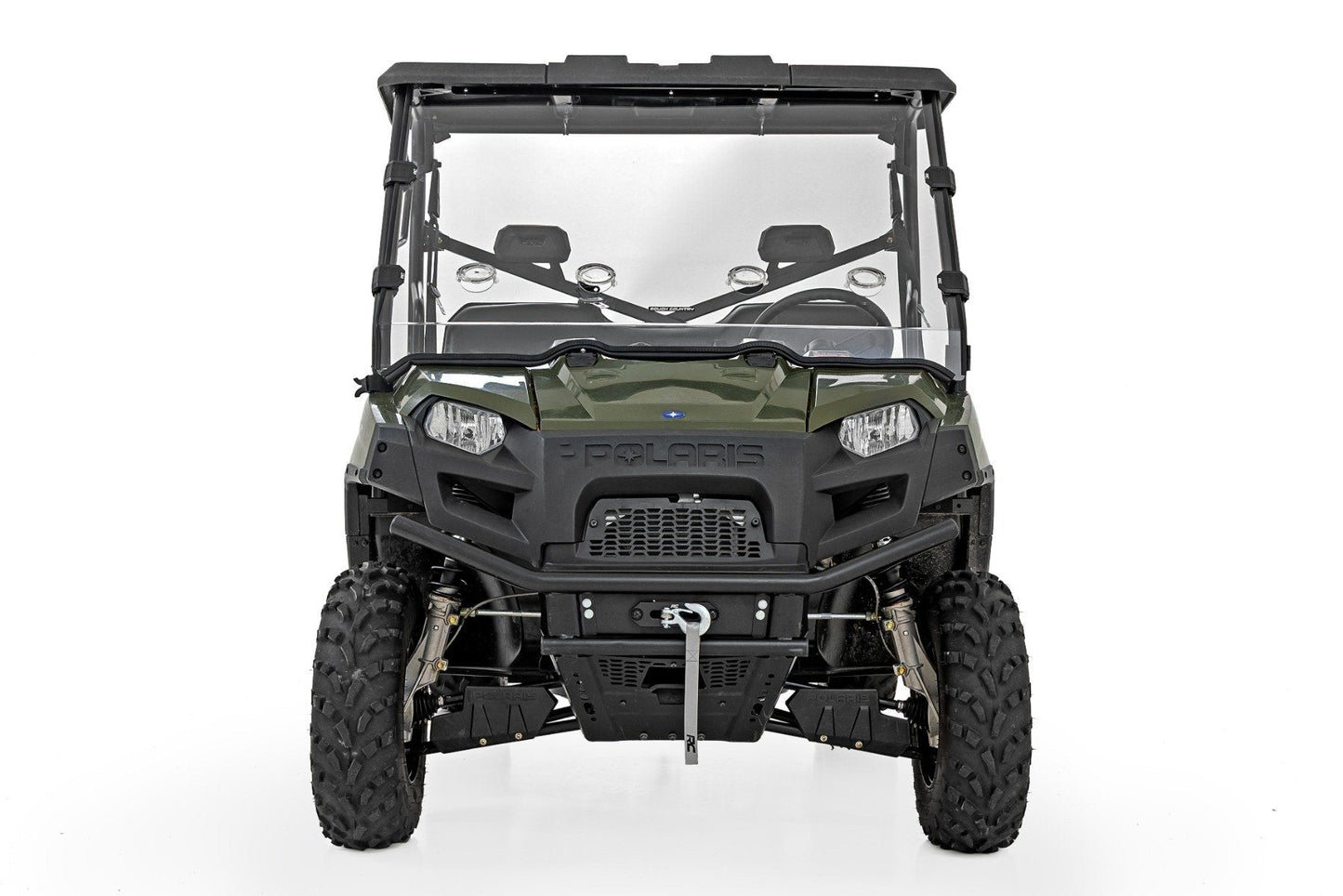 Rough Country 98162310 Vented Full Windshield | Scratch Resistant | Polaris Ranger 570