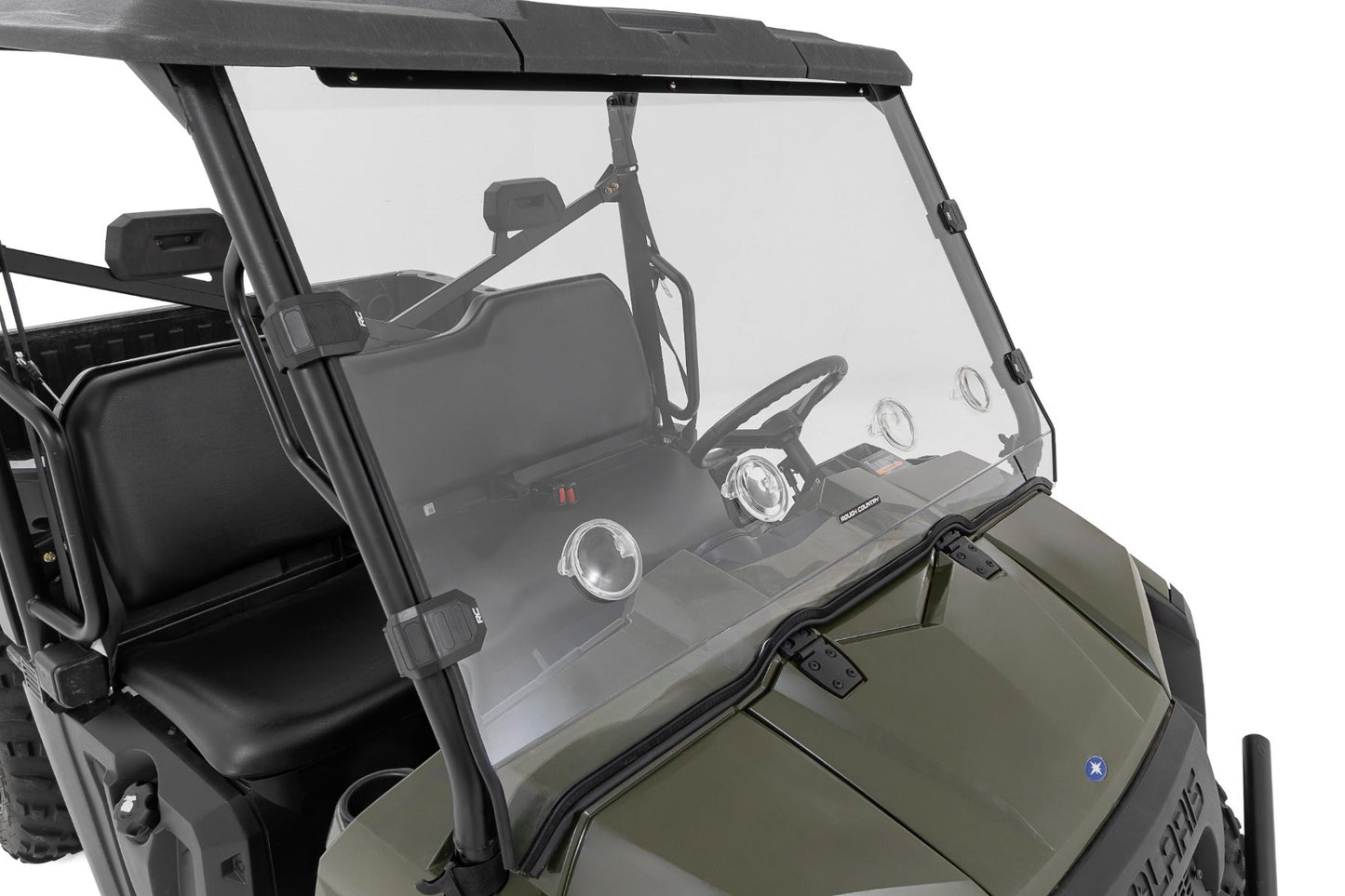Rough Country 98162310 Vented Full Windshield | Scratch Resistant | Polaris Ranger 570
