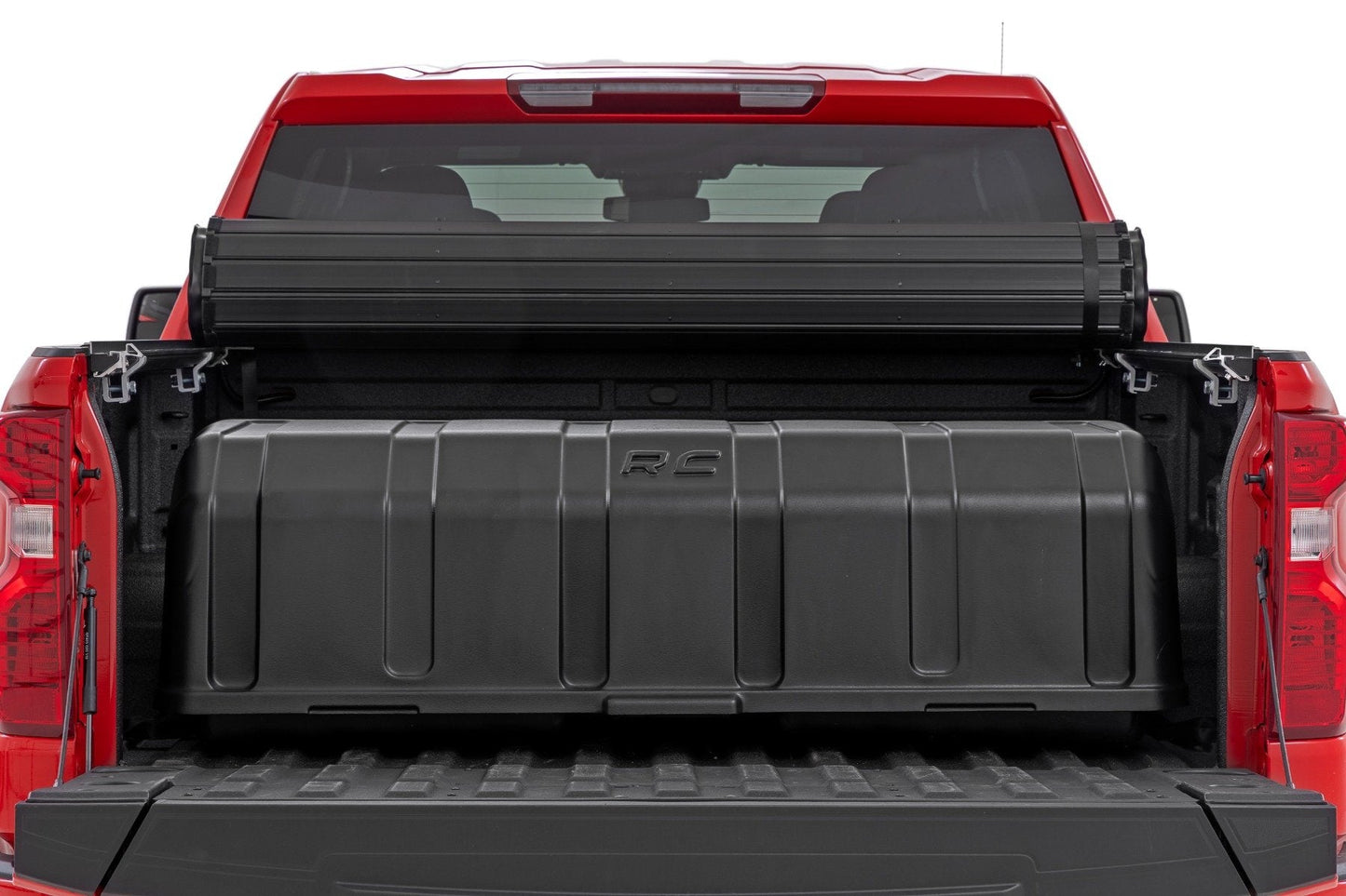 Rough Country 10208 Truck Bed Cargo Storage Box | Lid & Box | Easy Access | Full Size 56"