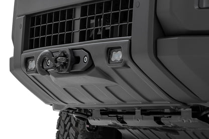 Rough Country 10747A Hidden Winch Mount | White SAE | Fog | Toyota Land Cruiser 4WD (2024-2025)