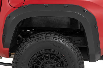 Rough Country F-T12421-040 Pocket Fender Flares | 040 Ice Cap | Toyota Tacoma 2WD/4WD (2024-2025)
