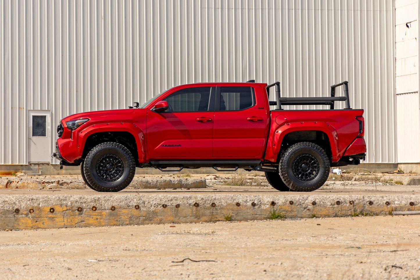 Rough Country 73003 SRL2 Adjustable Aluminum Steps | Double Cab | Toyota Tacoma 2WD/4WD (24-25)