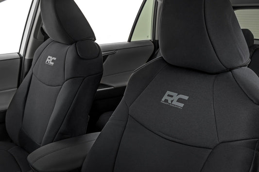 Rough Country 91064 Seat Covers | Front & Rear | Toyota Rav4 2WD/4WD (2019-2025)