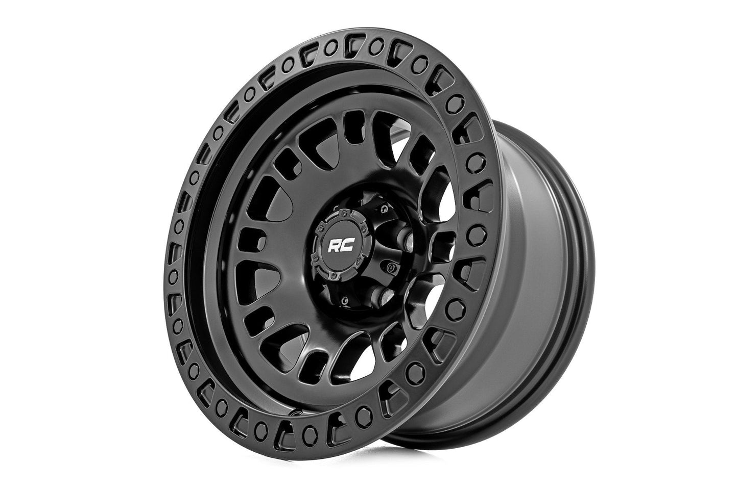 Rough Country 82170918 Rough Country 82 Series Wheel | One-Piece | Semi Gloss Black | 17x9 | 5x5 | -12mm