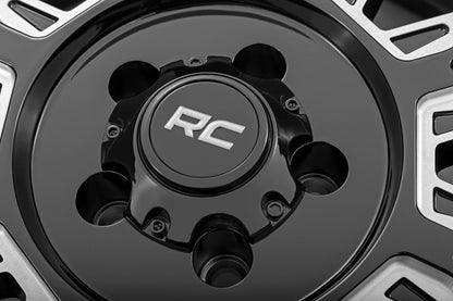 Rough Country 86201010 Rough Country 86 Series Wheel | One-Piece | Gloss Black | 20x10 | 8x6.5 | -19mm