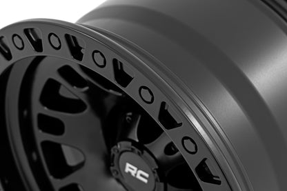 Rough Country 82181212 Rough Country 82 Series Wheel | One-Piece | Semi Gloss Black | 18x9 | 6x5.5 | -12mm