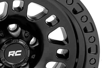 Rough Country 82181218 Rough Country 82 Series Wheel | One-Piece | Semi Gloss Black | 18x9 | 5x5 | -12mm