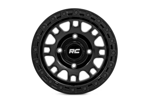 Rough Country 82140730 Rough Country 82 Series Wheel | One-Piece | Semi Gloss Black | 14x7 | 4x156 | +10mm