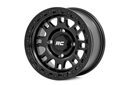 Rough Country 82140730 Rough Country 82 Series Wheel | One-Piece | Semi Gloss Black | 14x7 | 4x156 | +10mm