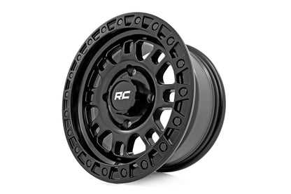 Rough Country 82140730 Rough Country 82 Series Wheel | One-Piece | Semi Gloss Black | 14x7 | 4x156 | +10mm