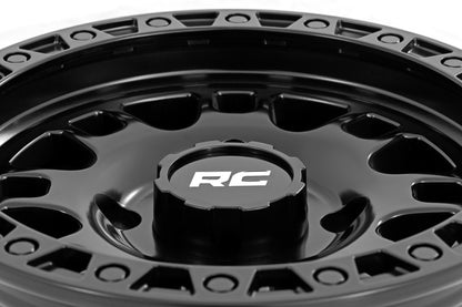 Rough Country 82140733 Rough Country 82 Series Wheel | One-Piece | Semi Gloss Black | 14x7 | 4x137 | +10mm