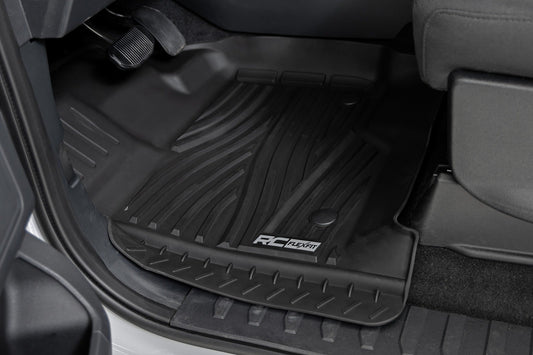Rough Country FF-5151 Flex-Fit Floor Mats | Front | Ford F-150 (15-25)/F-150 Lightning (22-25)/Raptor (17-25)