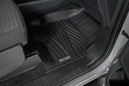 Rough Country FF-51512 Flex-Fit Floor Mats | FR & RR | Ford F-150 (15-25)/F-150 Lightning (22-25)/Raptor (17-25)