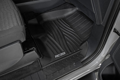 Rough Country FF-5151 Flex-Fit Floor Mats | Front | Ford F-150 (15-25)/F-150 Lightning (22-25)/Raptor (17-25)