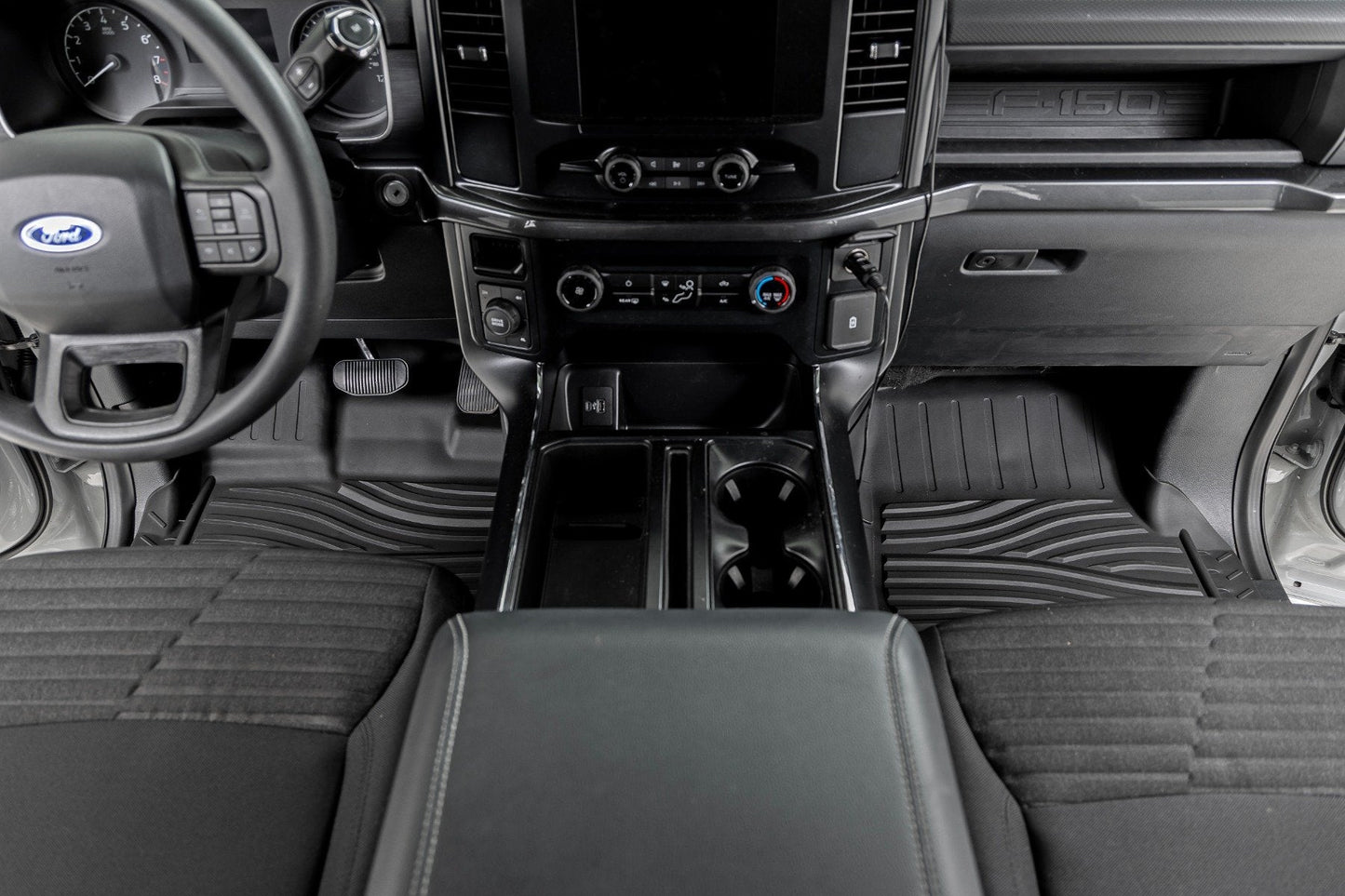Rough Country FF-51512 Flex-Fit Floor Mats | FR & RR | Ford F-150 (15-25)/F-150 Lightning (22-25)/Raptor (17-25)