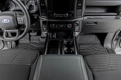 Rough Country FF-51512 Flex-Fit Floor Mats | FR & RR | Ford F-150 (15-25)/F-150 Lightning (22-25)/Raptor (17-25)