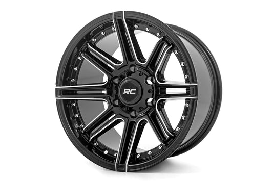 Rough Country 88170012 Rough Country 88 Series Wheel | One-Piece | Gloss Black | 17x9 | 6x5.5 | +0mm