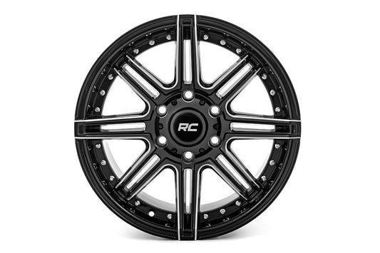 Rough Country 88170012 Rough Country 88 Series Wheel | One-Piece | Gloss Black | 17x9 | 6x5.5 | +0mm