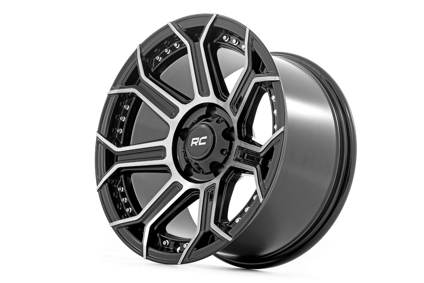 Rough Country 89170913 Rough Country 89 Series Wheel | One-Piece | Black Machined Gun Metal | 17x9 | 5x4.5 | -12mm