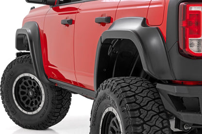 Rough Country O-F12124-JS Fender Flares | JS Iconic Siver | Ford Bronco 4WD (2021-2025)