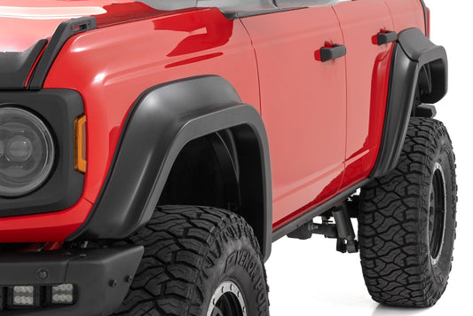 Rough Country O-F12124-YZ Fender Flares | YZ Oxford White | Ford Bronco 4WD (2021-2025)