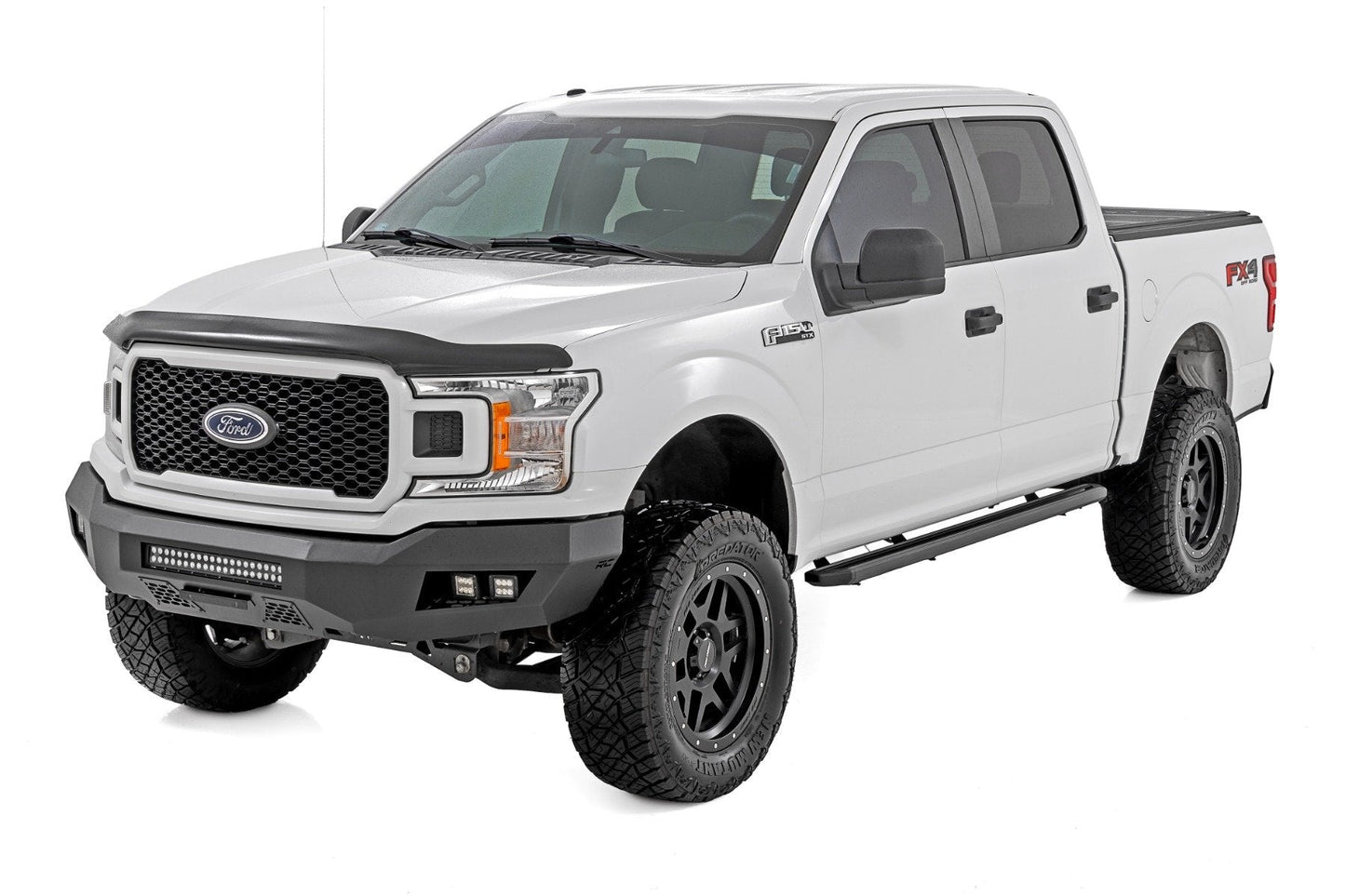 Rough Country 55005 Multi-Color LED Running Boards | Crew Cab | Ford F-150/Lightning/F-250/F-350/Raptor (15-26)