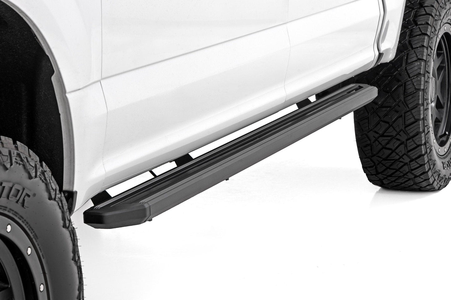 Rough Country 55005 Multi-Color LED Running Boards | Crew Cab | Ford F-150/Lightning/F-250/F-350/Raptor (15-26)