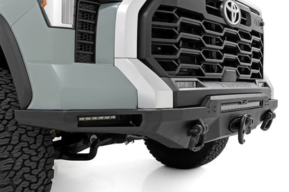 Rough Country 72009 Hybrid Front Bumper | 12000S | Blk LED w/ Amber DRL | Toyota Tundra (22-25)