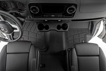Rough Country SM91901 Sure-Fit Floor Mats | Front | Mercedes-Benz Sprinter 2500/Sprinter 3500 (19-25)