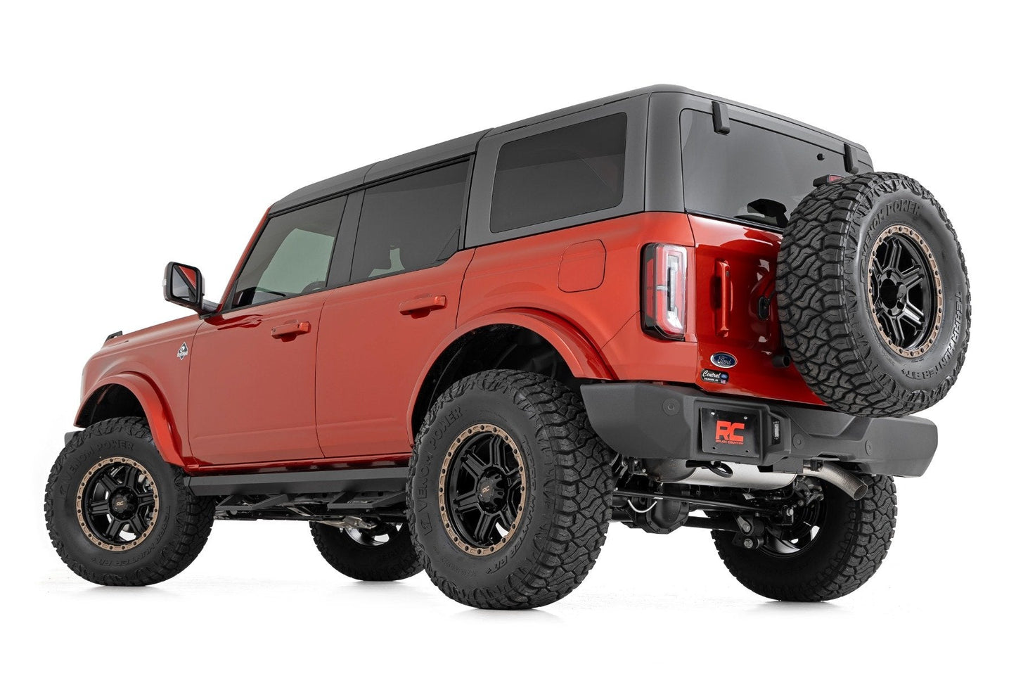 Rough Country 51143 SRL2 Adjustable Aluminum Step | 4-Door | Ford Bronco 4WD (2021-2025)