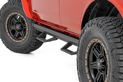 Rough Country 51143 SRL2 Adjustable Aluminum Step | 4-Door | Ford Bronco 4WD (2021-2025)