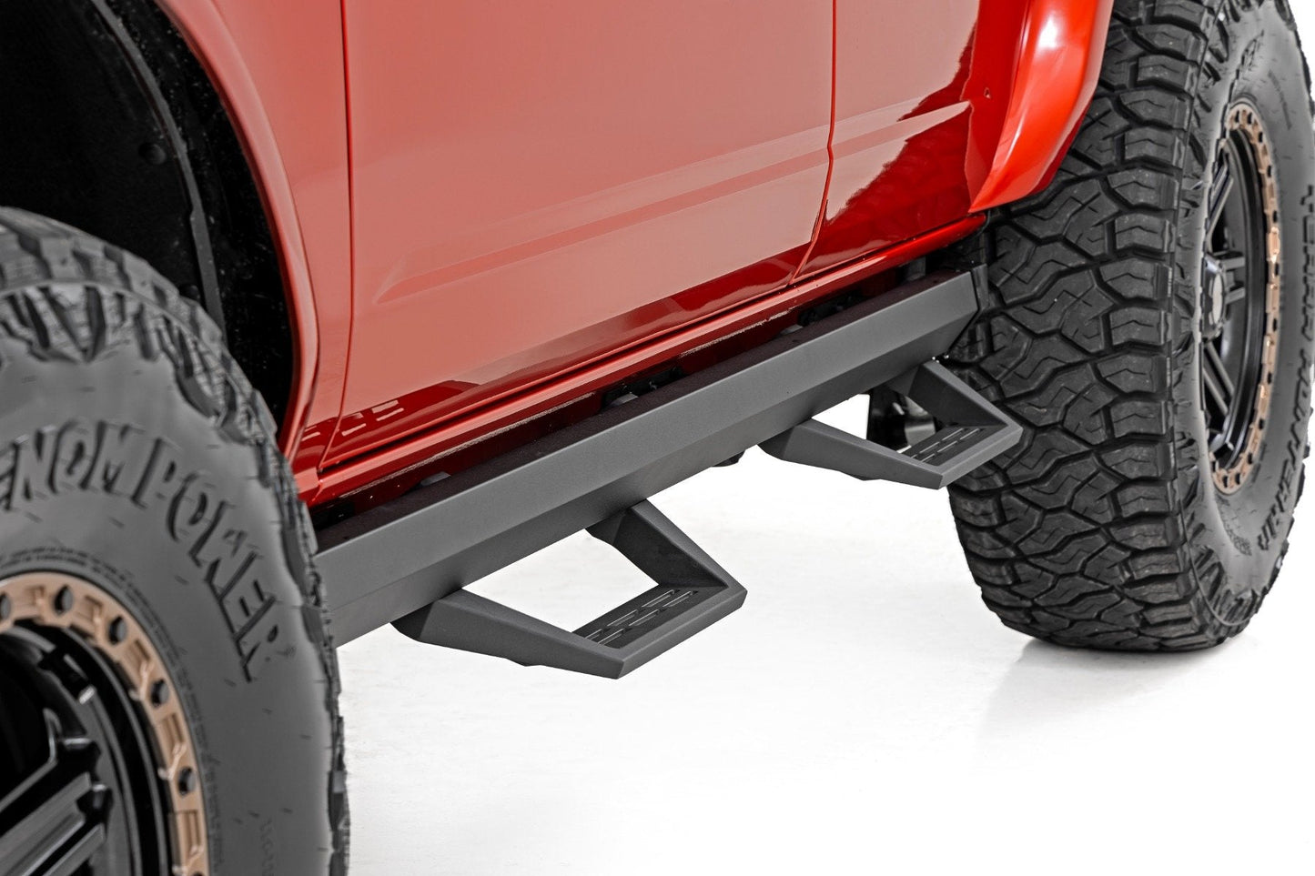 Rough Country 51143 SRL2 Adjustable Aluminum Step | 4-Door | Ford Bronco 4WD (2021-2025)
