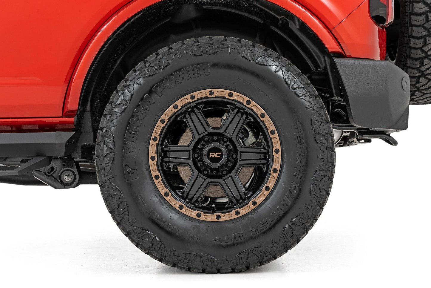 Rough Country 51143 SRL2 Adjustable Aluminum Step | 4-Door | Ford Bronco 4WD (2021-2025)