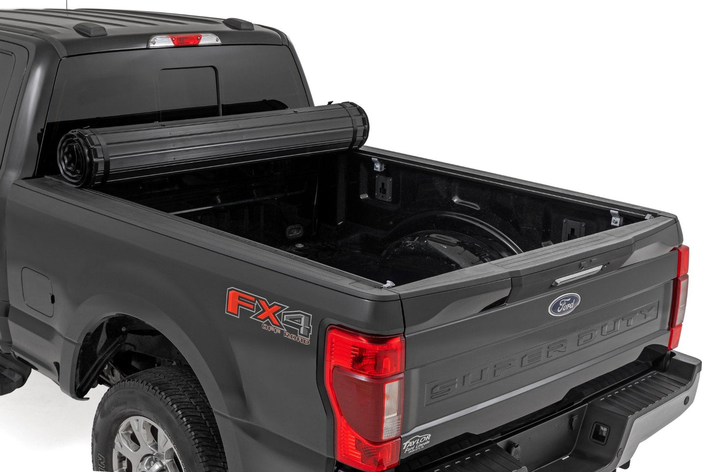 Rough Country 50517650 Hard Roll Up Bed Cover | 6'10" Bed | Ford F-250/F-350 Super Duty (17-26)