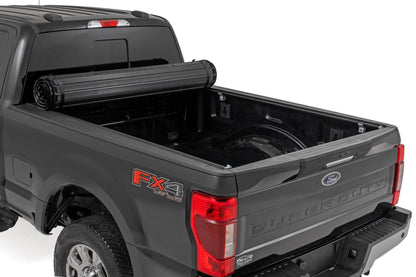 Rough Country 50517650 Hard Roll Up Bed Cover | 6'10" Bed | Ford F-250/F-350 Super Duty (17-26)