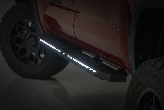 Rough Country 57008 AC2 Running Boards | Amber/White | CrewMax | Toyota Tundra 2WD/4WD (22-25)