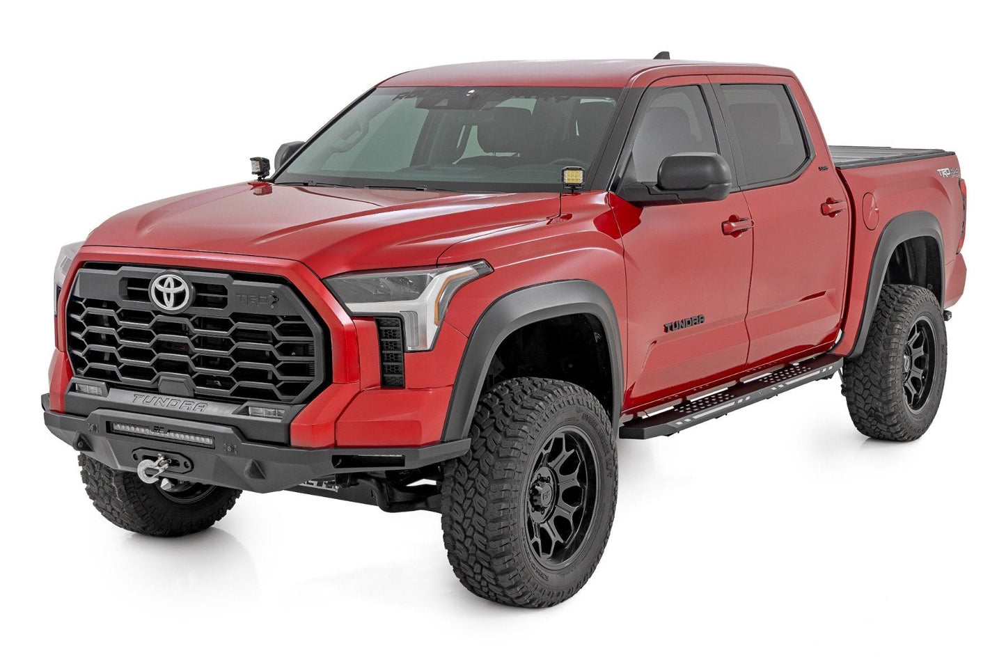 Rough Country 57008 AC2 Running Boards | Amber/White | CrewMax | Toyota Tundra 2WD/4WD (22-25)