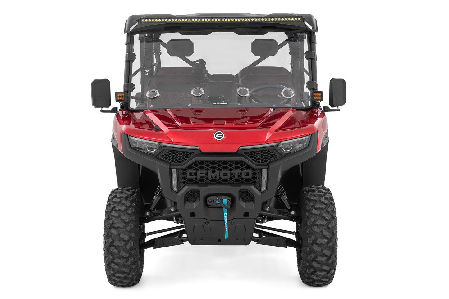Rough Country 71213 LED Light Mount | 50" Black Single Row | CFMOTO UFORCE U10 Pro