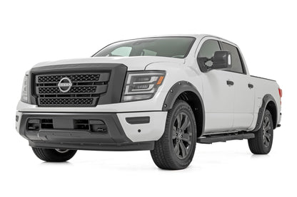 Rough Country F-N101705A-KH3 Pocket Fender Flares | KH3 Super Black | Nissan Titan 2WD/4WD (2017-2024)