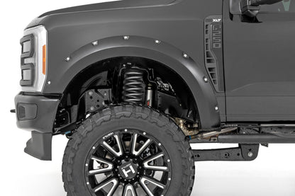 Rough Country F-F20231-UM Pocket Fender Flares | UM Agate Black | Ford F-250/F-350 Super Duty (23-26)