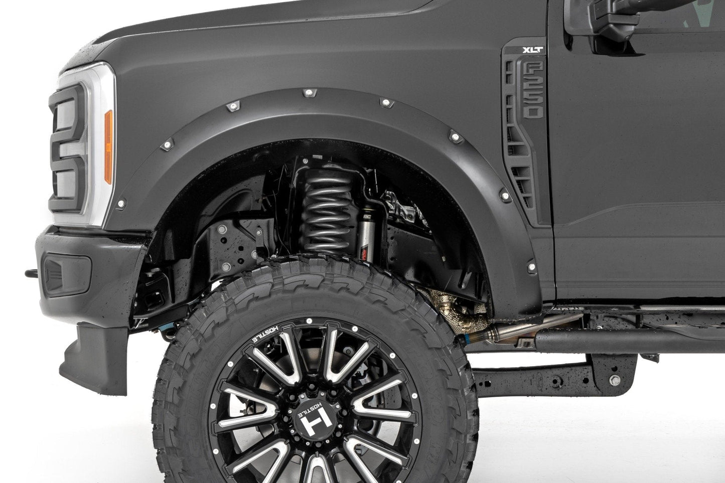 Rough Country F-F20231-JS Pocket Fender Flares | JS Iconic Silver | Ford F-250/F-350 Super Duty (23-26)