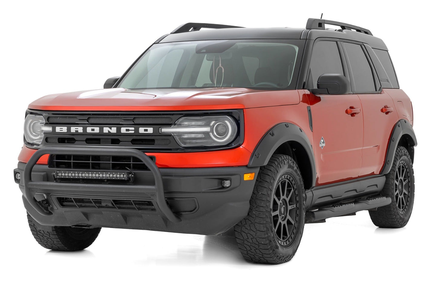 Rough Country F-F11612A-JS Pocket Fender Flares | JS Iconic Silver | Ford Bronco Sport 4WD (2021-2025)
