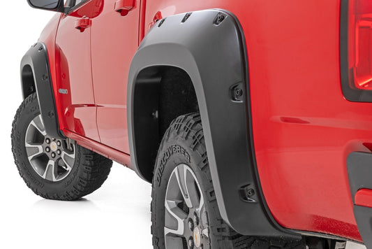 Rough Country F-C11511A-GAN Pocket Fender Flares | GAN Silver Ice | Chevy Colorado 2WD/4WD (2015-2022)