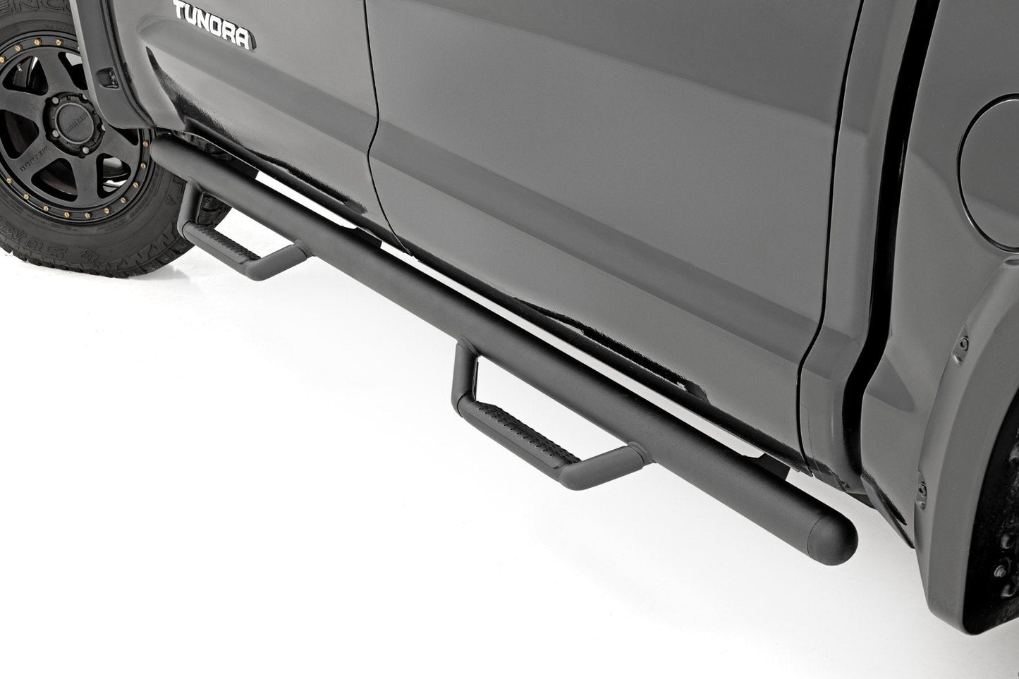 Rough Country RCT0786CCB Nerf Steps | Cab Length | CrewMax | 5'7" Bed | Toyota Tundra 2WD/4WD (07-21)