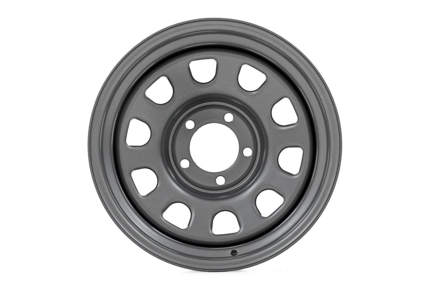 Rough Country RC51-5165G Steel Wheel | Gray | 15x10 | 5x4.5 | 3.30 Bore | -39